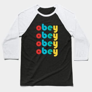 BTS Army - JHope obey (ripetitive with classic color) | Kpop Army Baseball T-Shirt